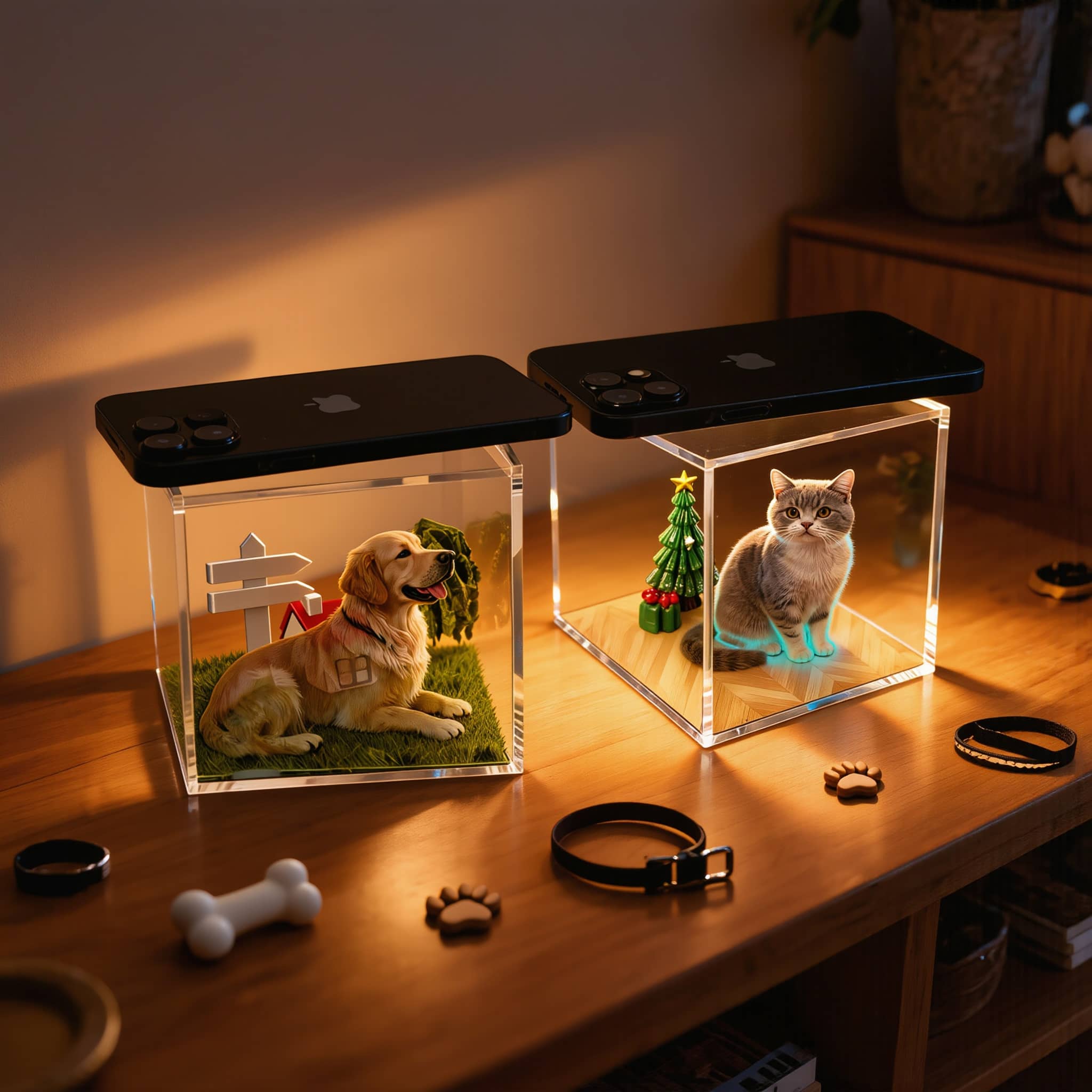 Companion Cube — Handcrafted Pet Memorial Keepsake custom wool felt pet memorial keepsake by Soft Hours