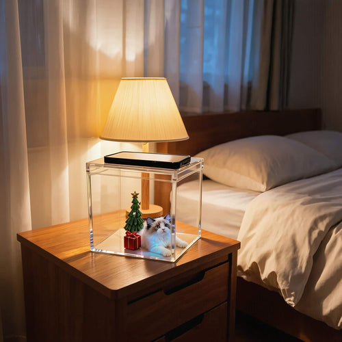 Companion Cube — Handcrafted Pet Memorial Keepsake custom wool felt pet memorial keepsake by Soft Hours