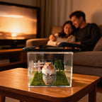 Companion Cube — Handcrafted Pet Memorial Keepsake custom wool felt pet memorial keepsake by Soft Hours
