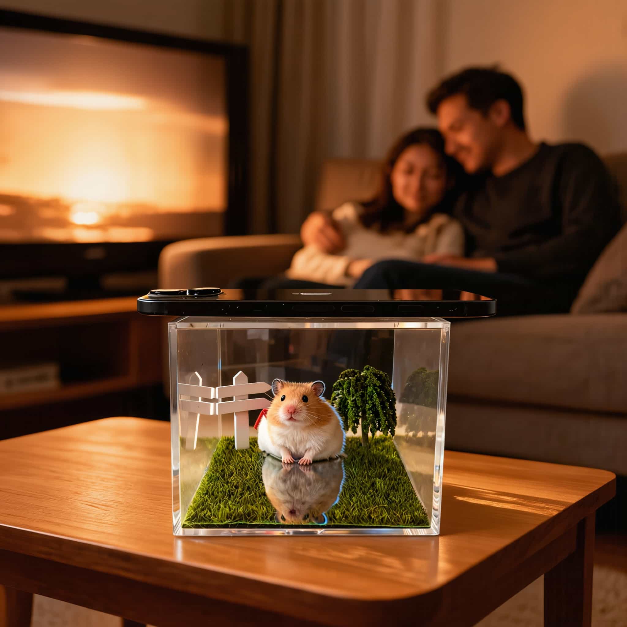 Companion Cube — Handcrafted Pet Memorial Keepsake custom wool felt pet memorial keepsake by Soft Hours